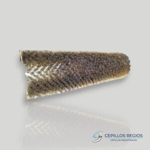 Brass bristle inset roller brush