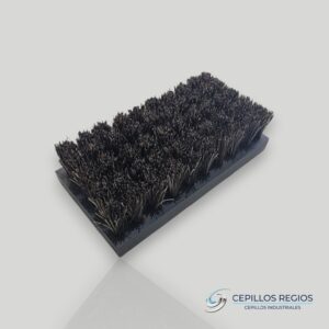 Brick brush with natural horse bristles