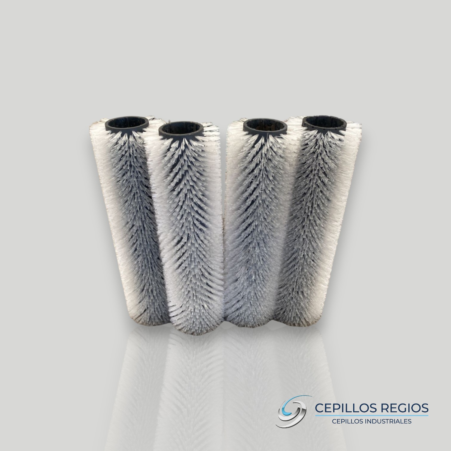 White Industrial Nylon Roller Brush - Image 2