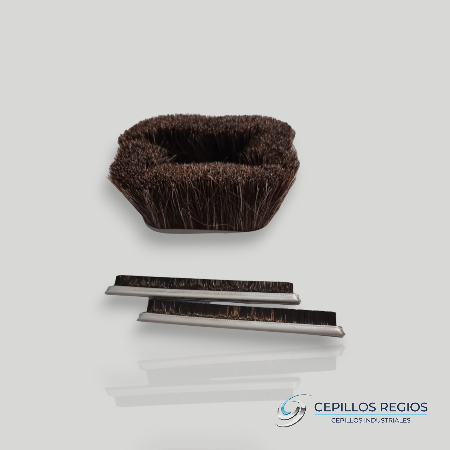 Strip type brush with natural bristles and special Nylon for the manufacture of vacuum cleaners