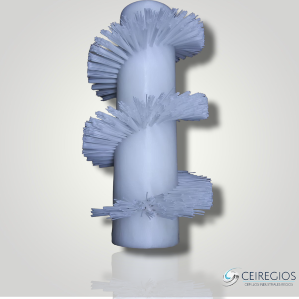 Spiral brush with plastic base and Nylon bristles