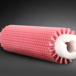 Cylindrical brush for labeling medicines