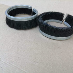 Brush for Sand Blast machine with nylon or polypropylene bristles and aluminum or stainless steel metal base