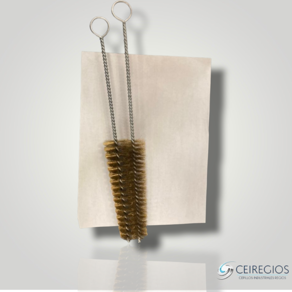 Broom brush with brass bristles