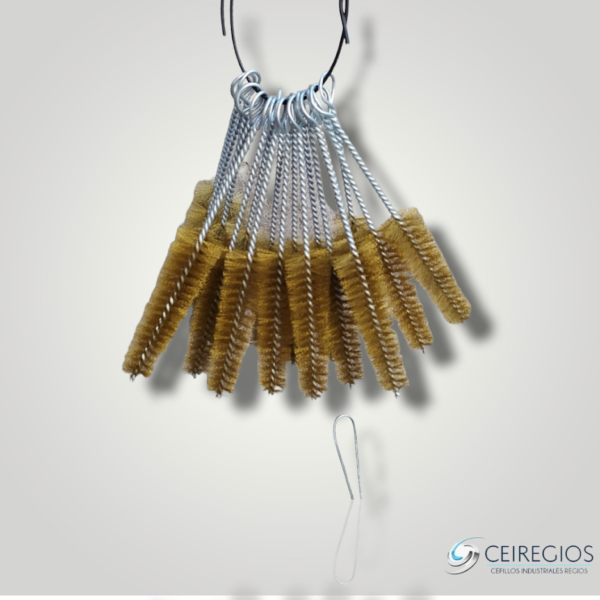 Broom brush with brass bristles - Image 3