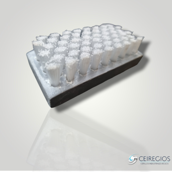 Block or brick type brush with Semi-hard nylon bristles