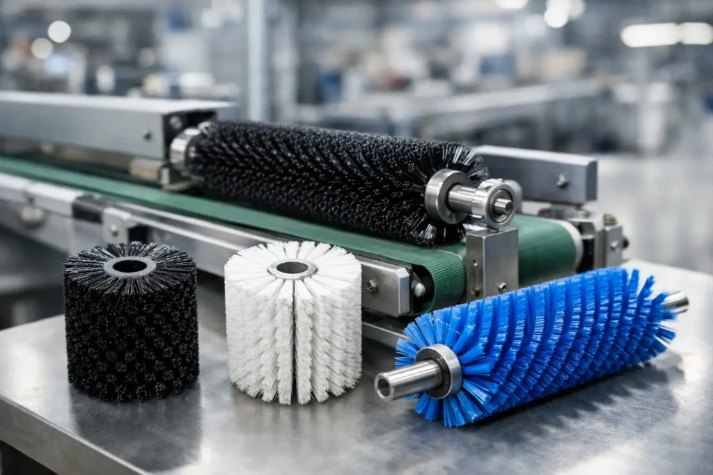Choosing Cylindrical Brushes for Conveyors