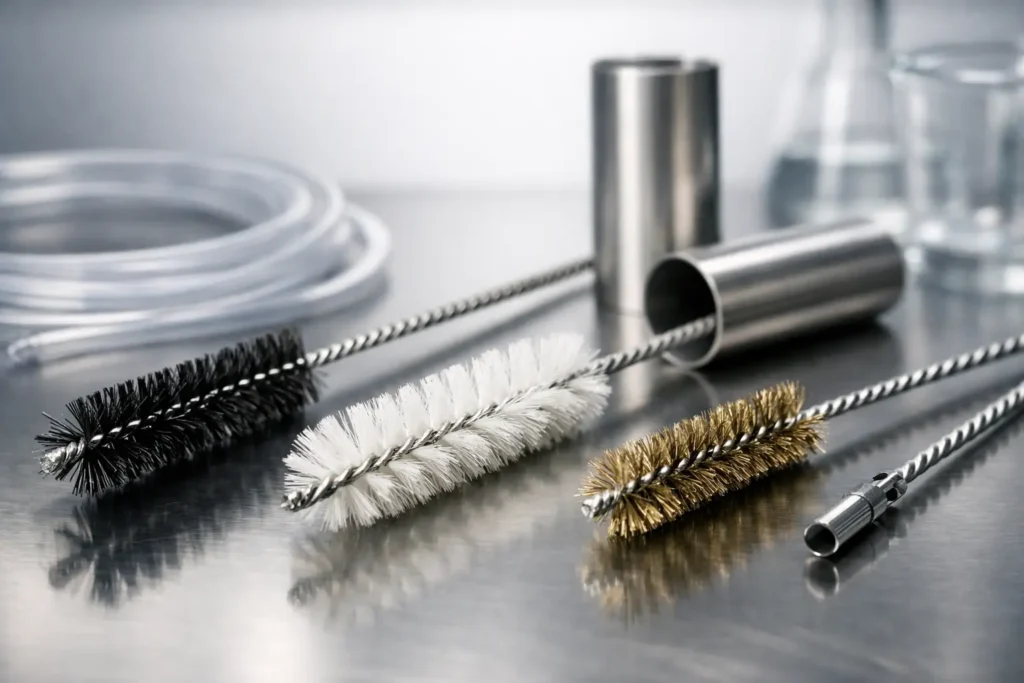 Twisted Brushes for Tubes: How to Choose