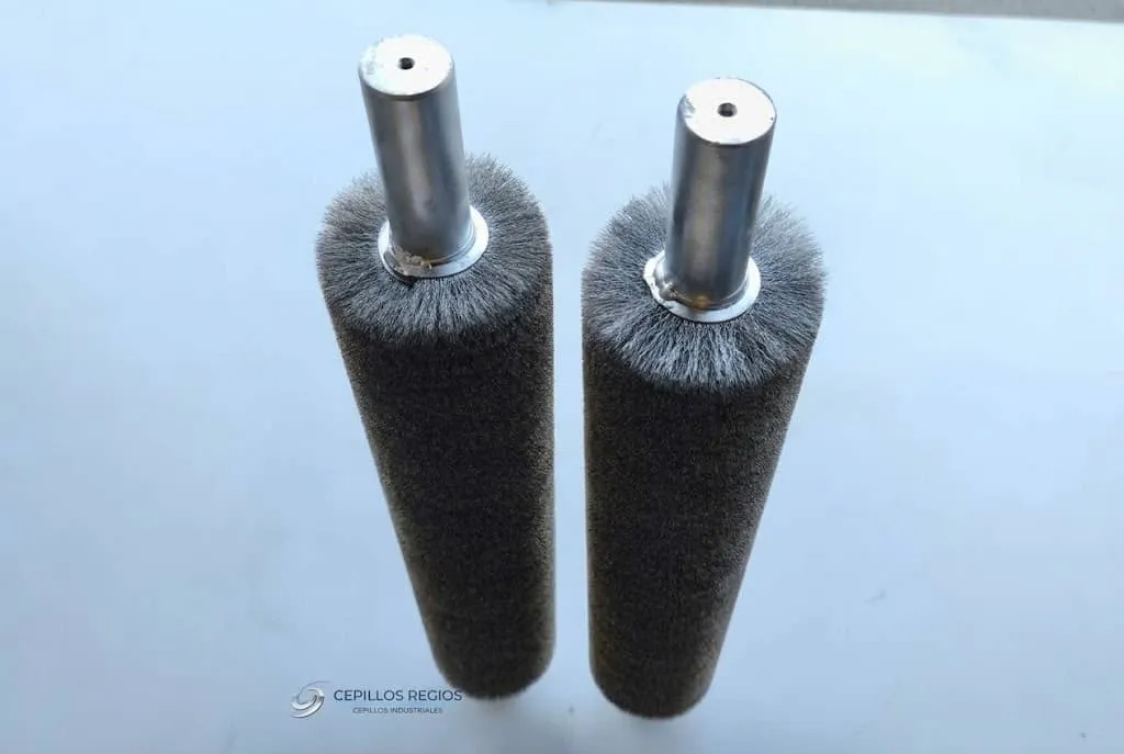 Industrial roller brush in production environment