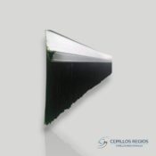 Plastic bristle brush and aluminum base with clamping tab to use as a curtain type 1