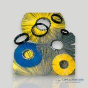 Rings for asphalt sweeping machine